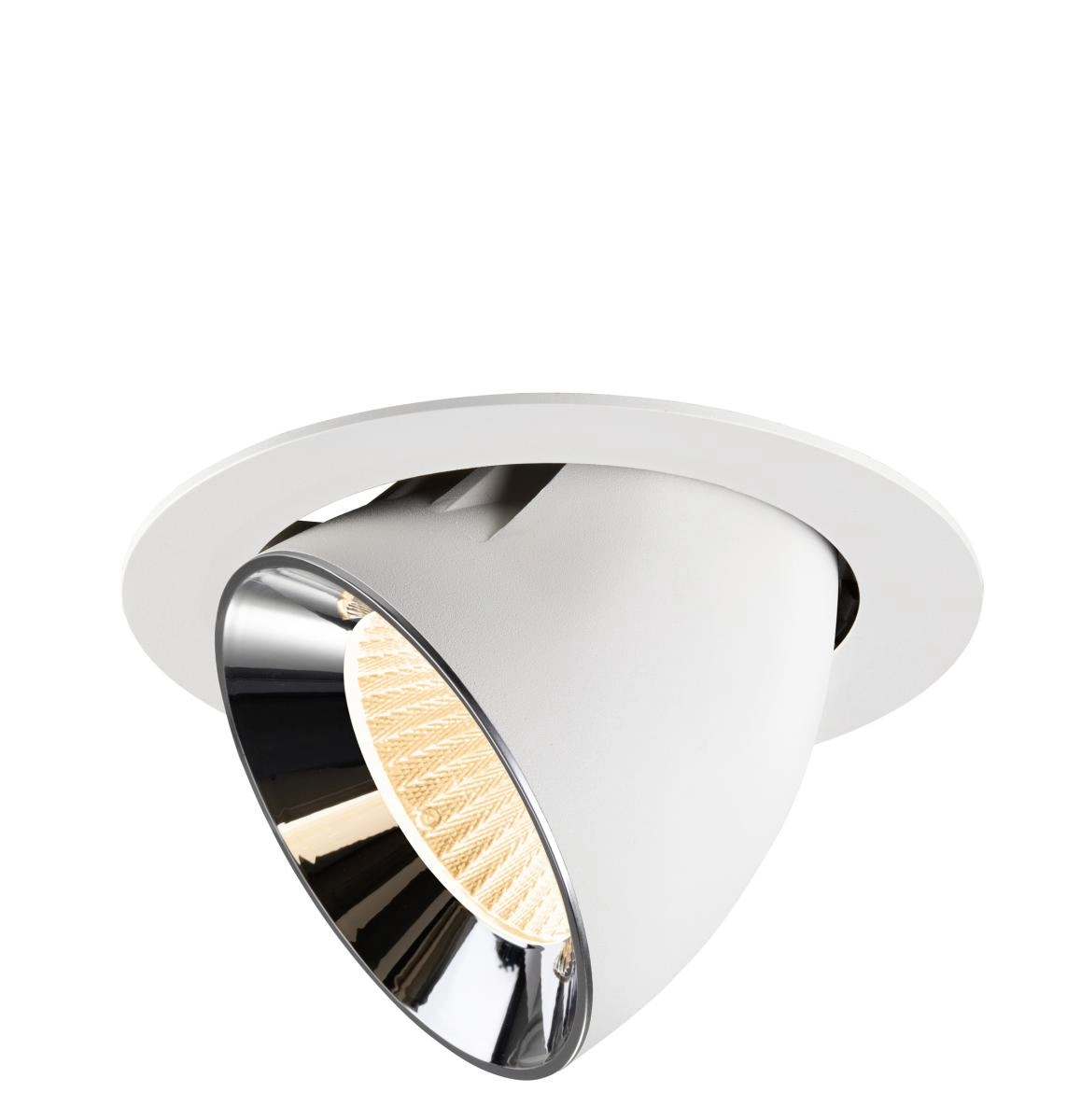 Spot encastré Numinos Gimble XL blanc/chrome 2700K - 40 deg