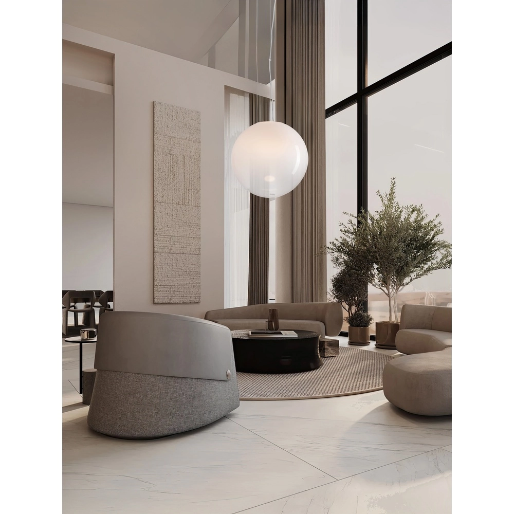 Suspension blanche Bolita ampoule Ø 50cm Lyora 5212017483584