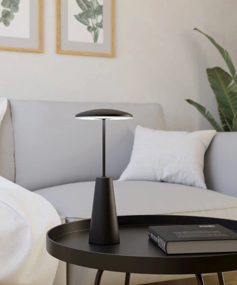 Lampe de table noire Piccola Ø 13 cm Eglo 9008606277803