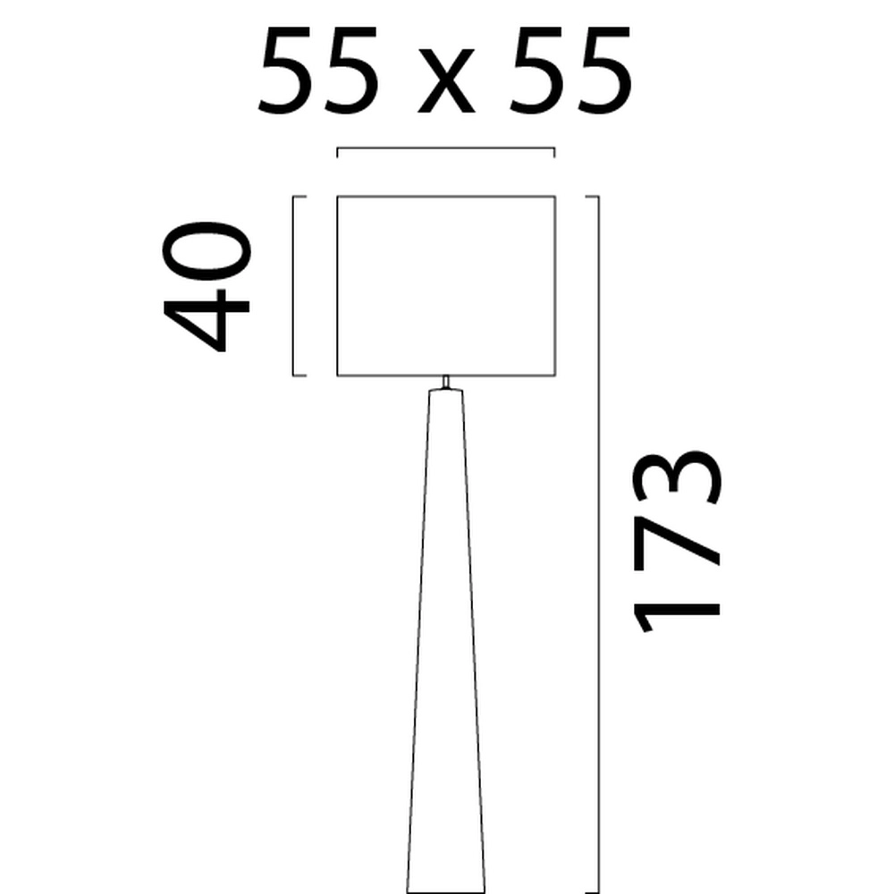 Lampe sur pied Japandi Woodie Bois avec naturel Masterlight 8718121392714