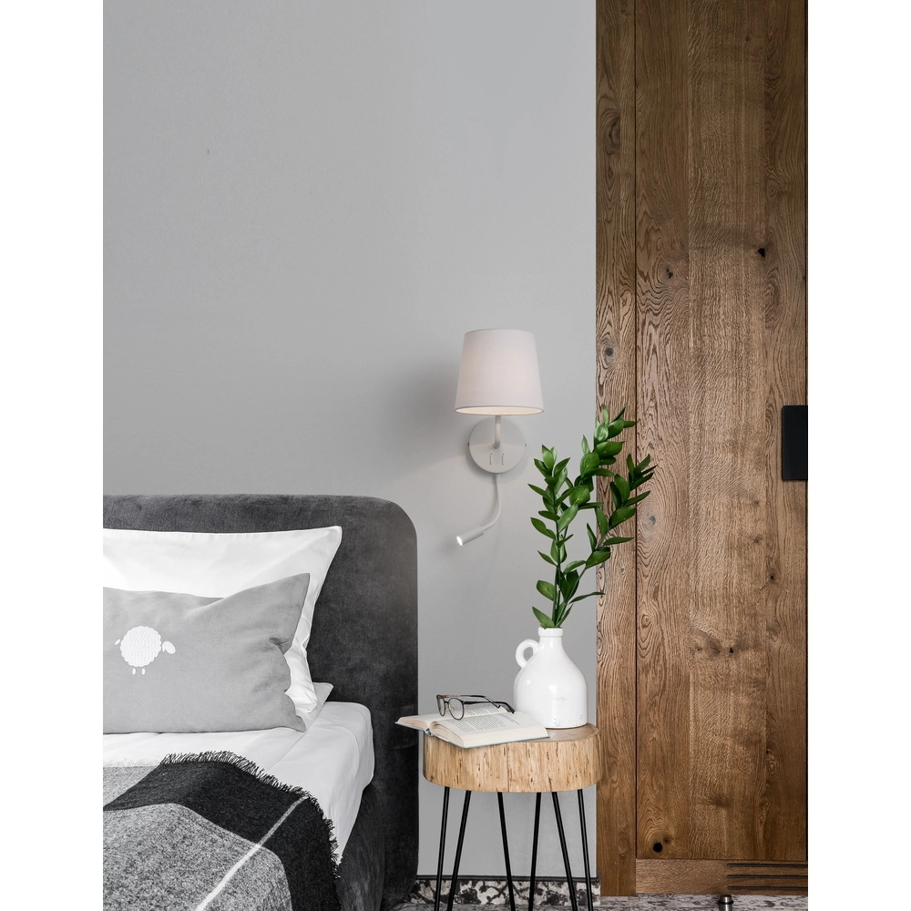 Lampe de chevet Sage blanc Lyora 5212017424044