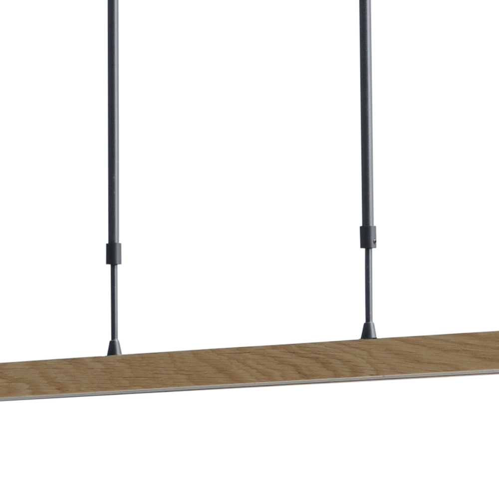 Lampe suspendue Oak nickel noir avec bois 104cm Masterlight 8718121201863