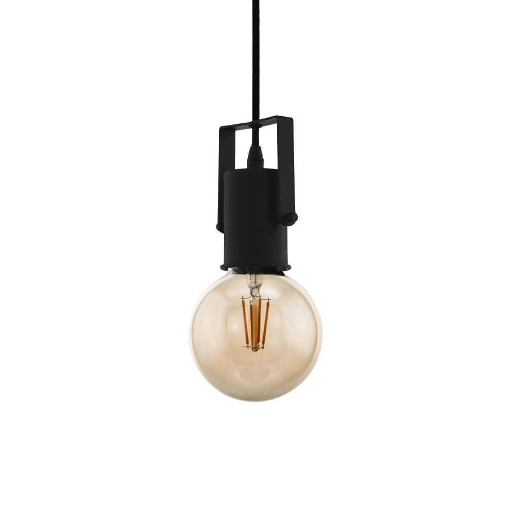Lampe suspendue rurale noire Calari Lampe suspendue rurale noire Calari