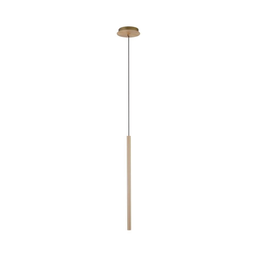 Lampe suspendue unique Flute 1 lumière en laiton Paul Neuhaus 4012248374740