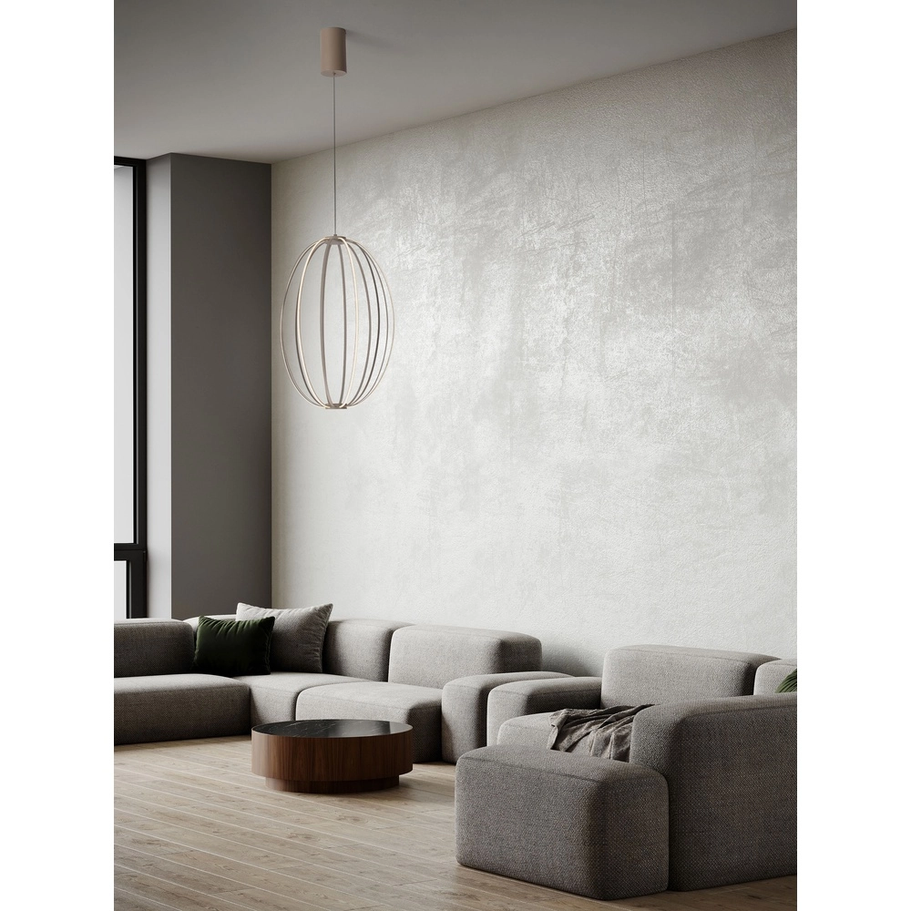 Lampe suspendue Brea beige Ø 40cm