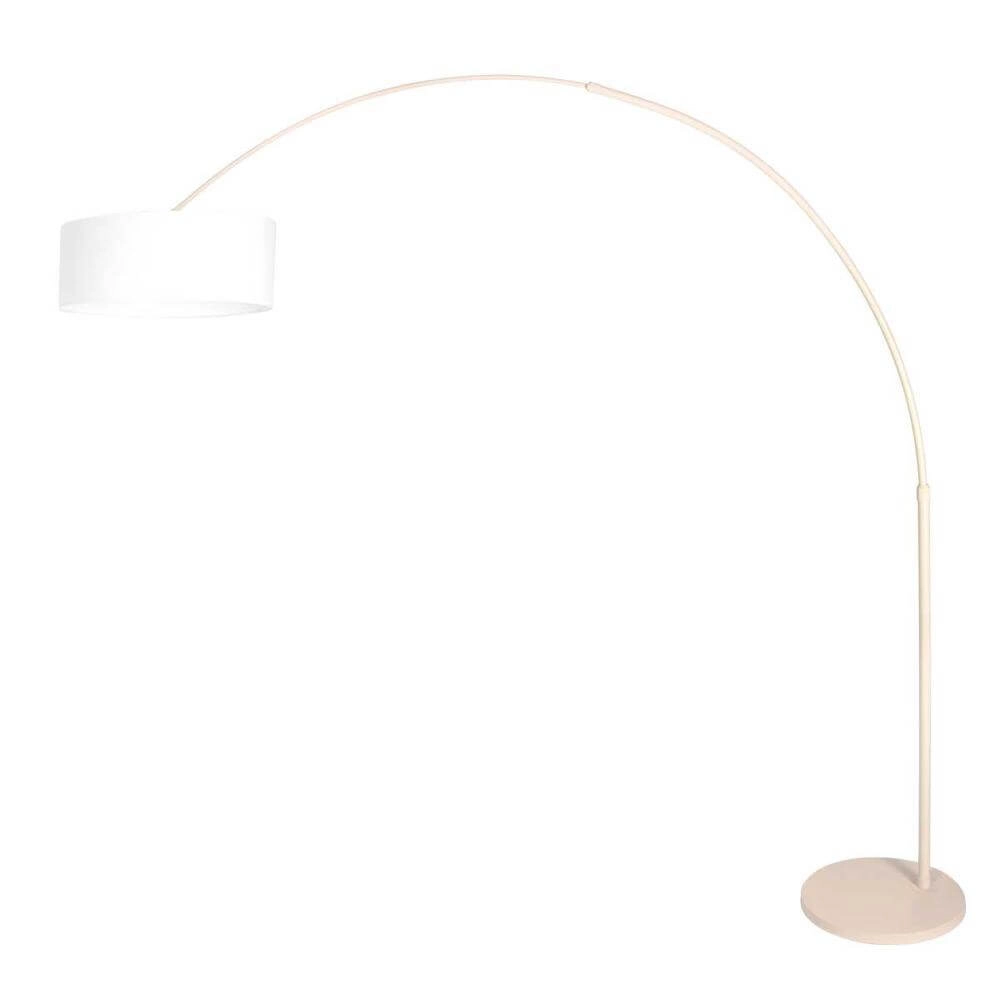 Lampe à arc Sparkled Light crème avec abat-jour blanc Ø 50cm Steinhauer 8712746179972