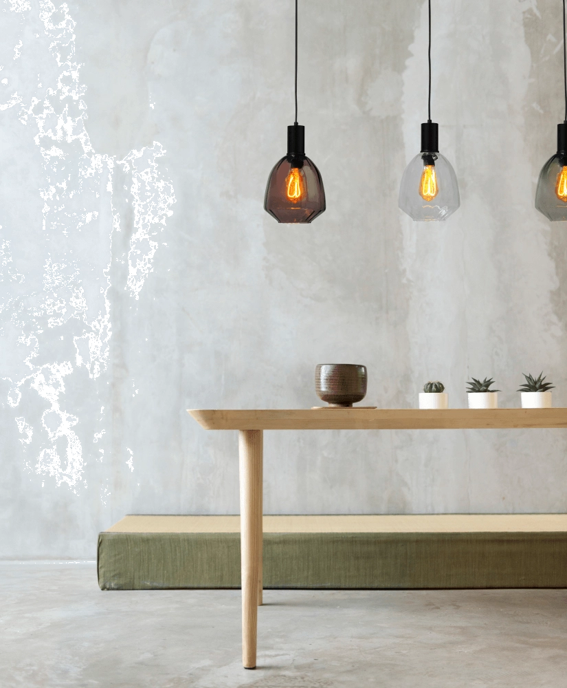 Lampe suspendue 3 lumières - noire - Porto avec des lunettes Nicolette Masterlight 8718121270098