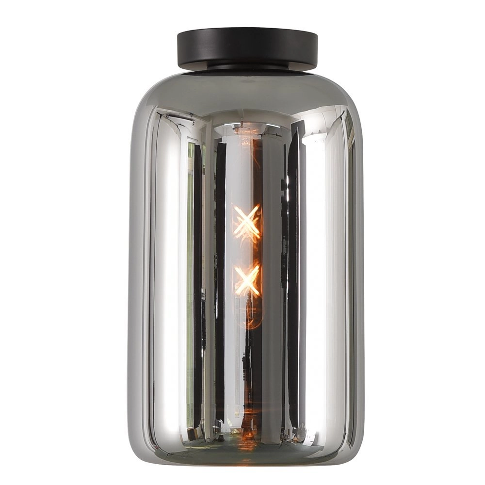 Plafonnier en verre fumé Botany
