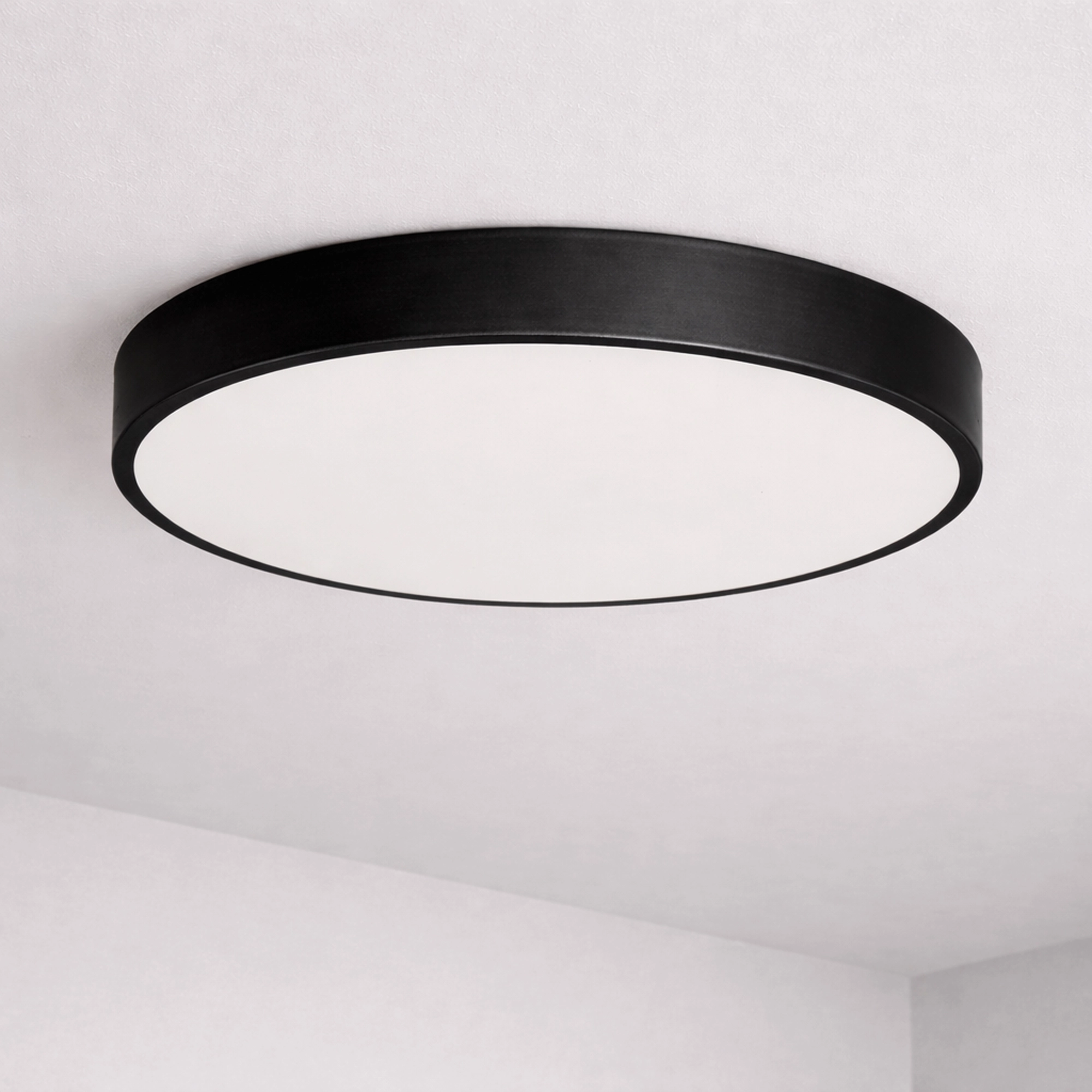 Éclairage de plafond Grace Ø 50 cm noir Lyora 5053423315898