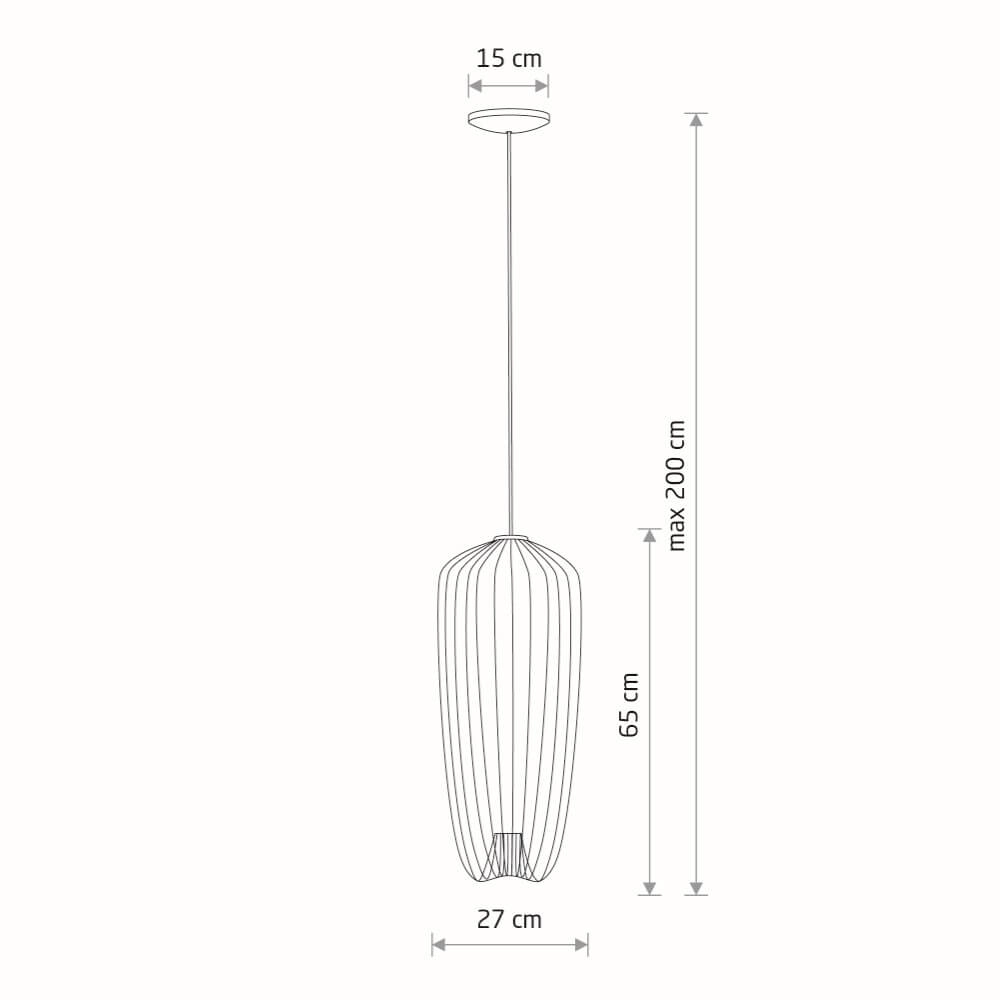 Suspension en rotin Pumpkin S Ø 27cm Lyora 5903139112437