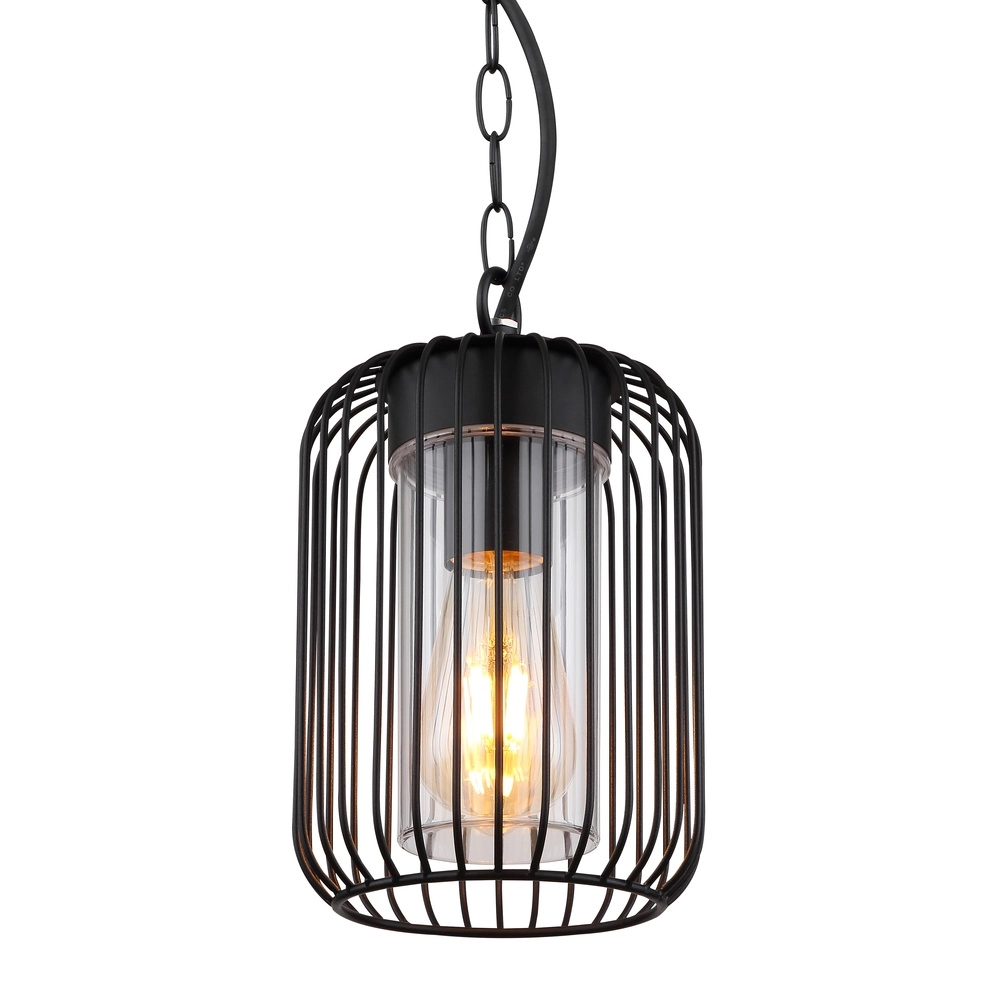 Lampe suspendue Nina Noir pour l’extérieur Globo 9007371435340