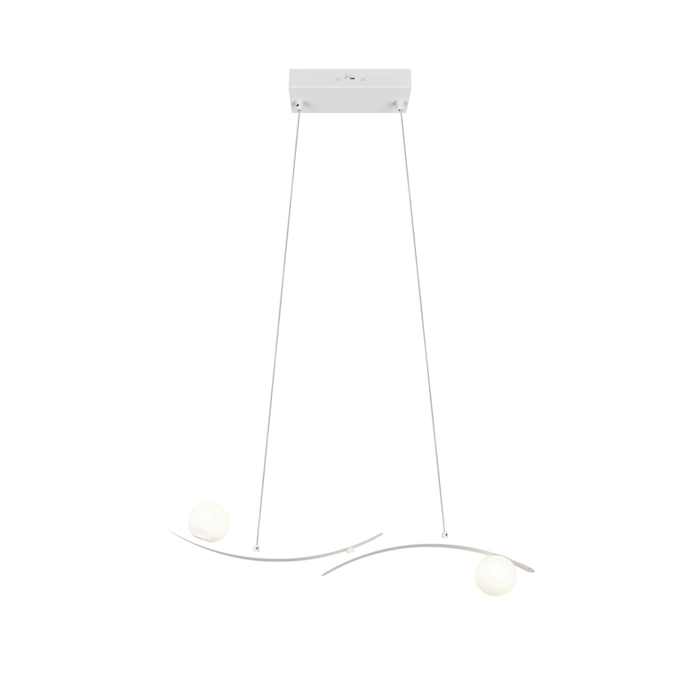 Lampe pendante de conception Napoli Blanc Trio 4017807683509