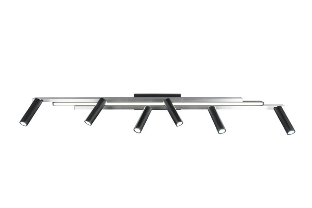 Spot LED 6 lumières Zeno métal avec du noir Trio 4017807627305