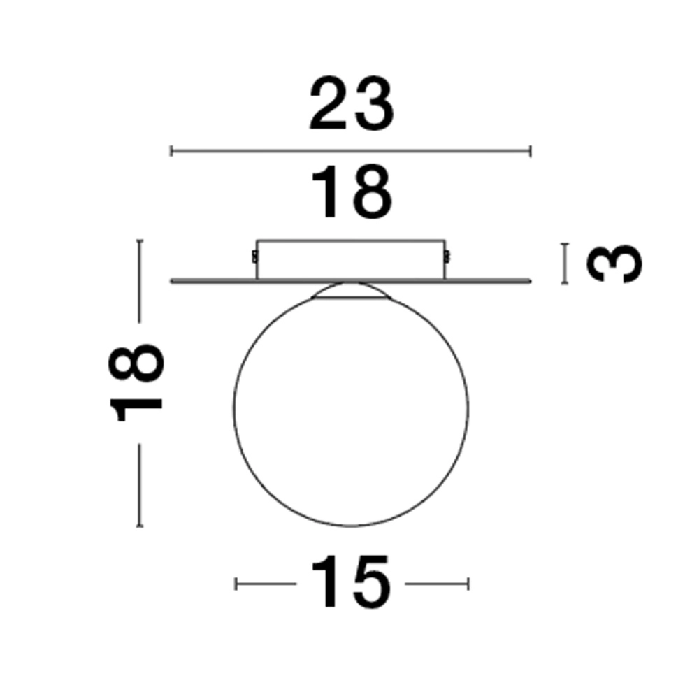Plafonnier Indigo or Ø 23cm Lyora 5212017436153