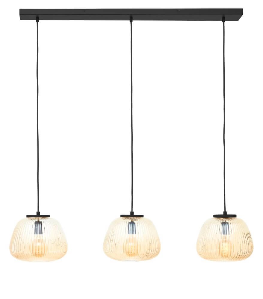 Lampe suspendue 3 lumières Kaizen allongé