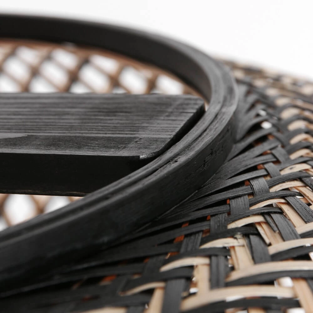 Lampe à arc en rotin Sparkled noir Steinhauer 8712746152951