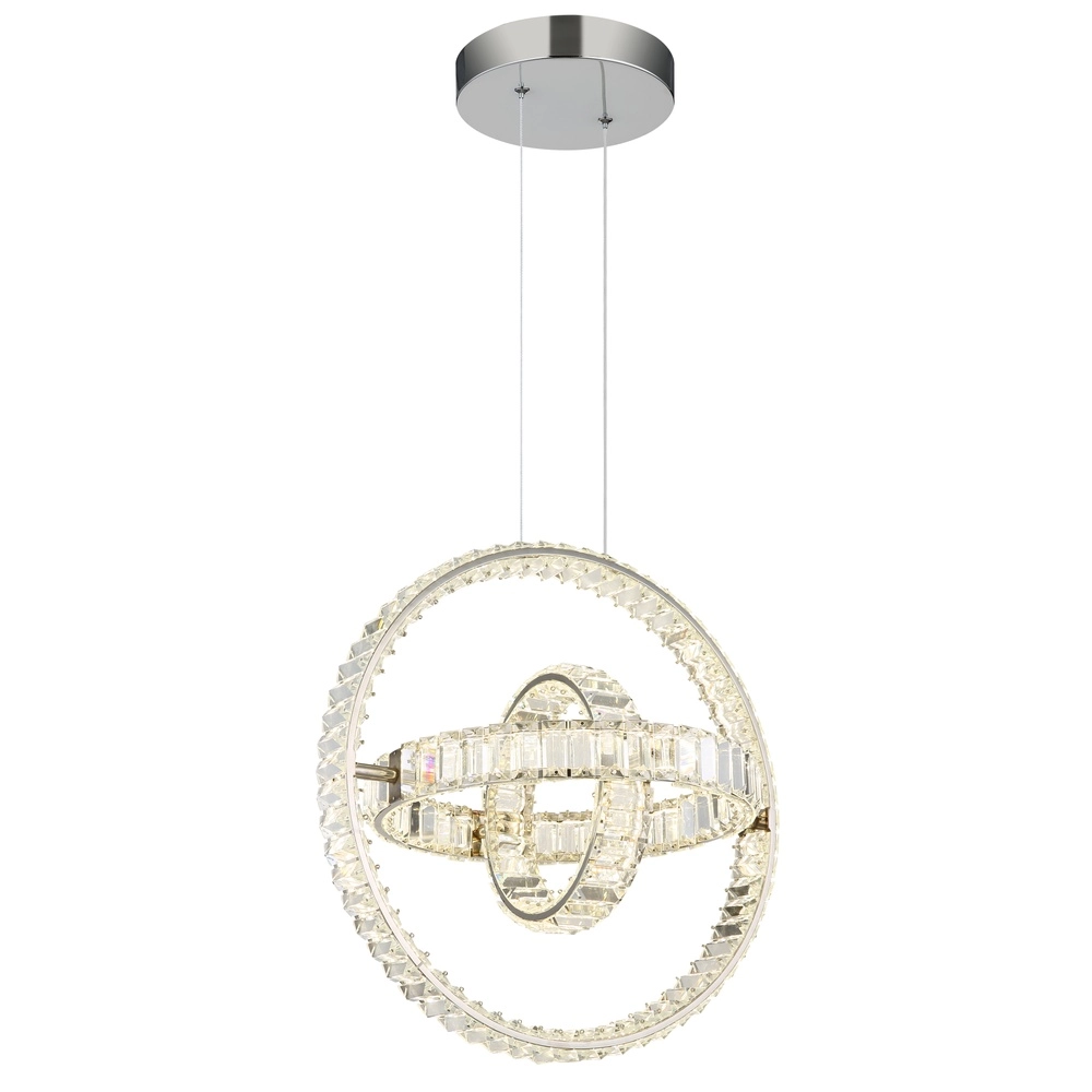Lampe pendante unique Neil Chrome