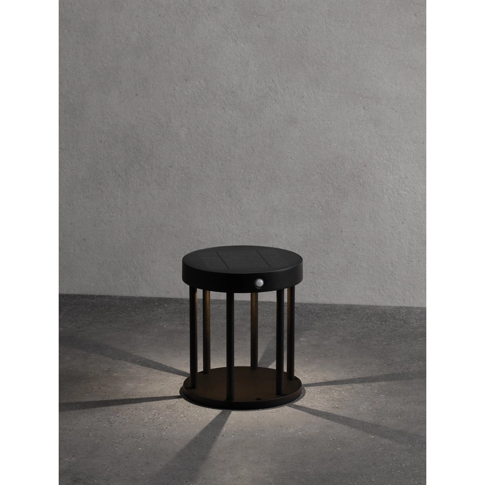 Lampe de jardin solaire Aigo anthracite 18cm