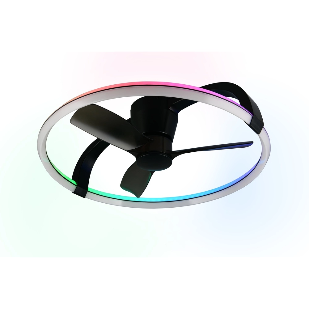 Ventilateur de maison intelligente Stockholm noir Ø 73,5 Tuya Trio 4017807693133