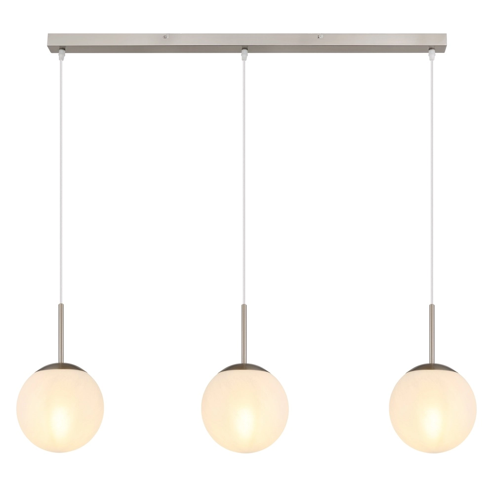 Lampe pendante de conception Kop Nickel 3-léger droit Globo 9007371516995