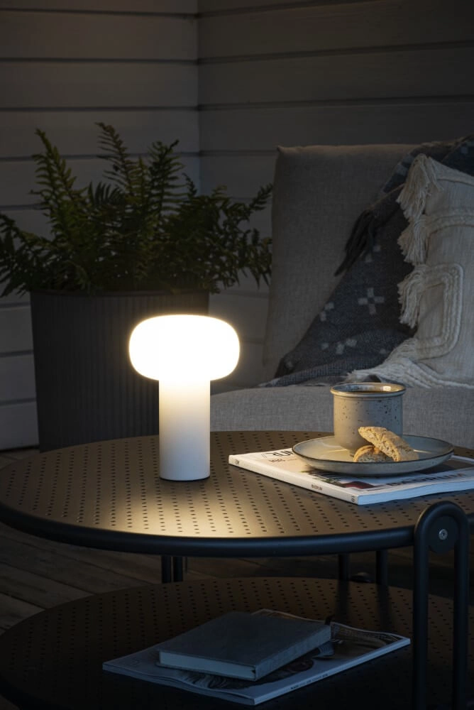 Lampe de table rechargeable Antibes blanc KonstSmide 7318308262529