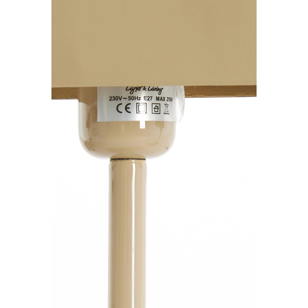 Lampe de chevet Elenie 20x10cm - sable brillant Light & Living 8717807818739