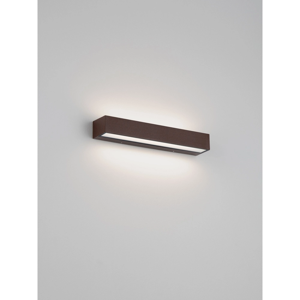Lampe murale élégante Lane brun rouille 36cm - 28W Lyora 5212017496836