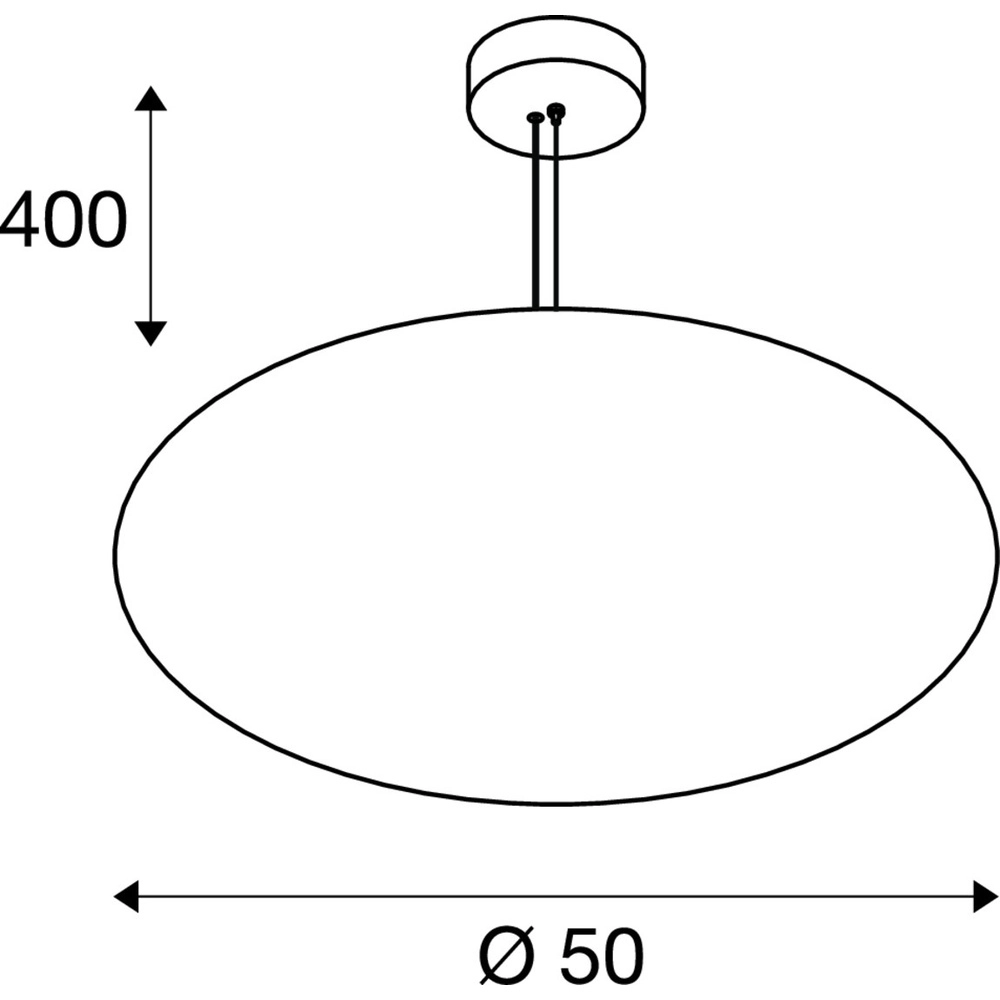 Suspension Olypso or Ø 50cm SLV 4024163316088