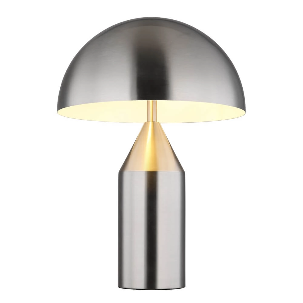 Lampe de table design Atoma nickel