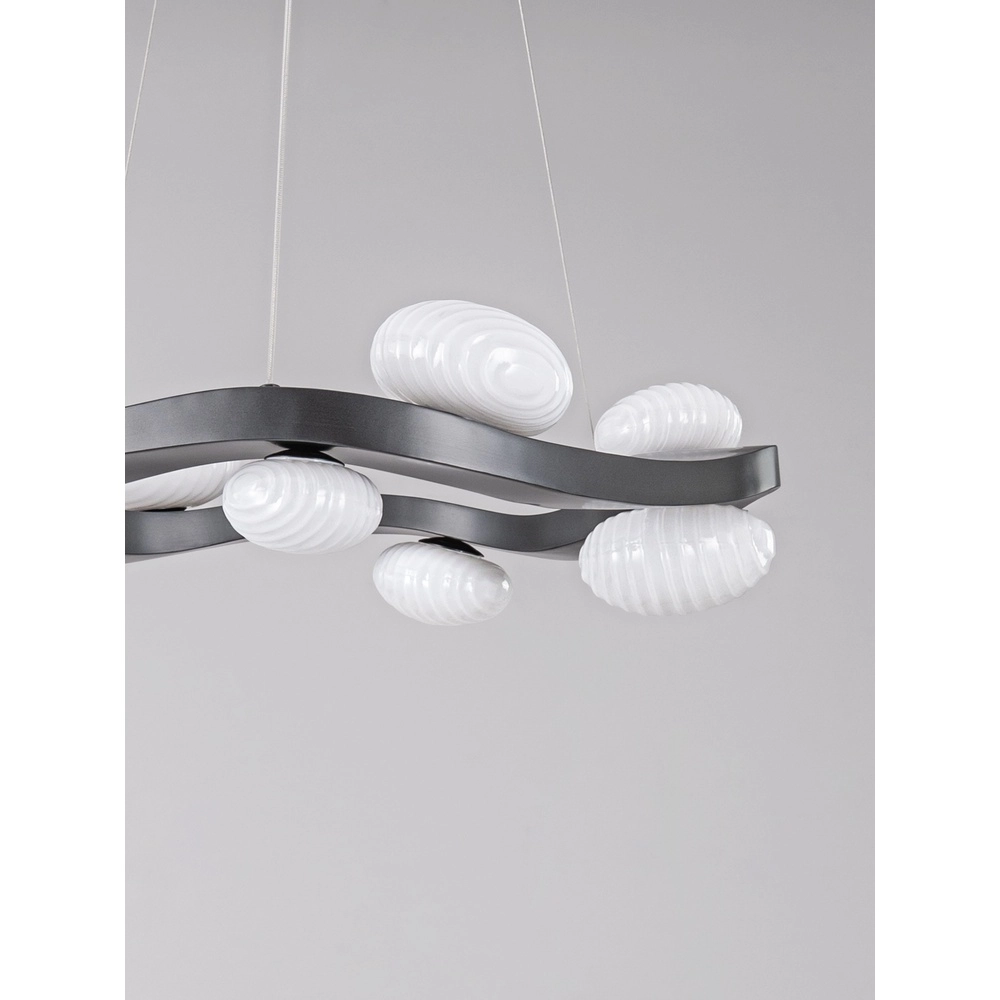 Lampe pendante de conception Severo noir et blanc Lyora 5212063500365