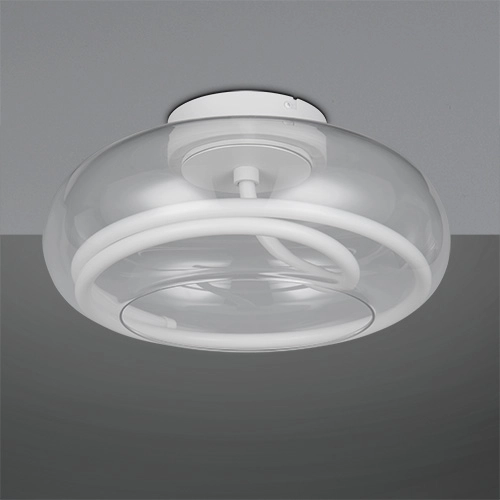 Lampe de plafond à design Tarsia blanc Ø 40cm Trio 4017807683387