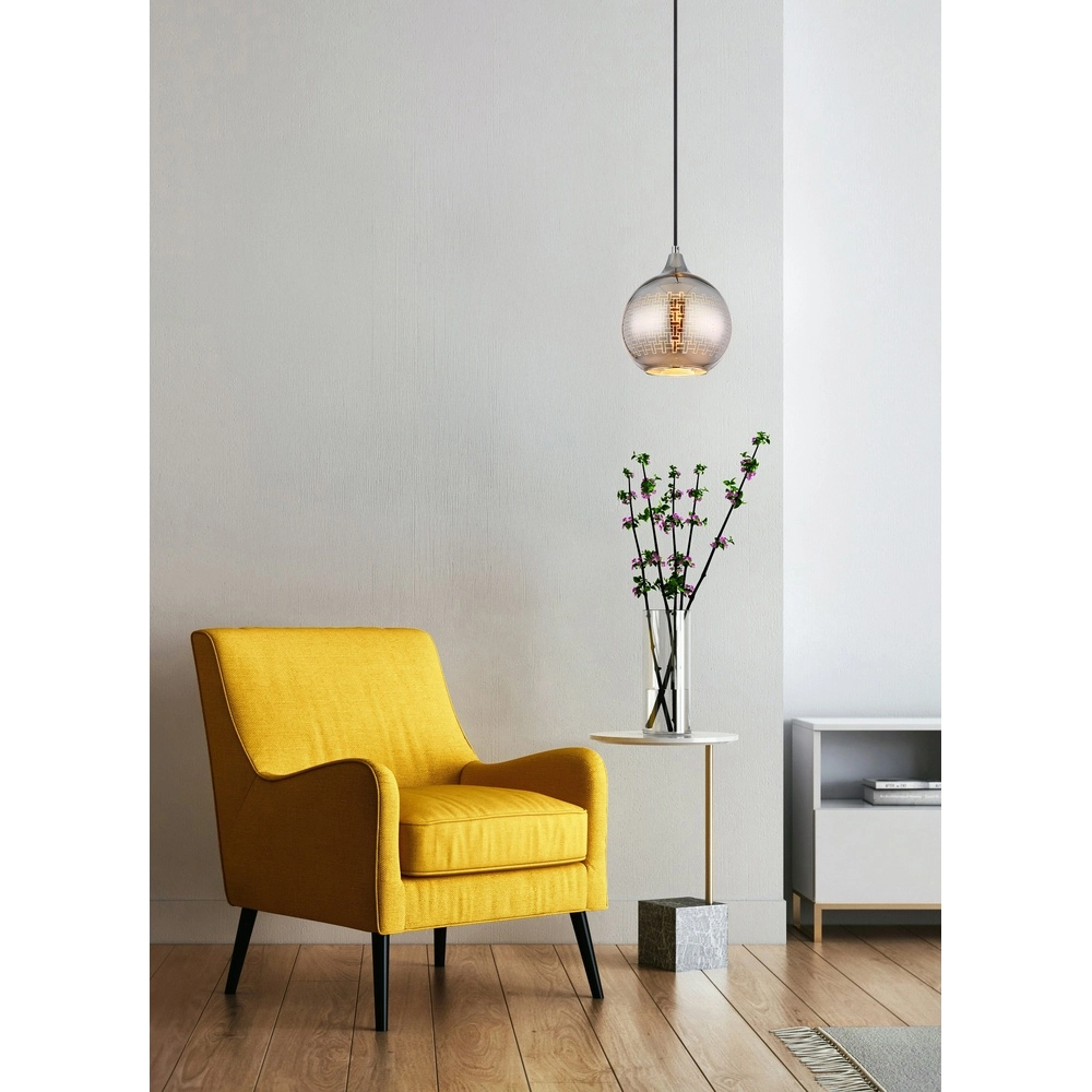 Lampe suspendue Lourdes Blanc Globo 9007371506071