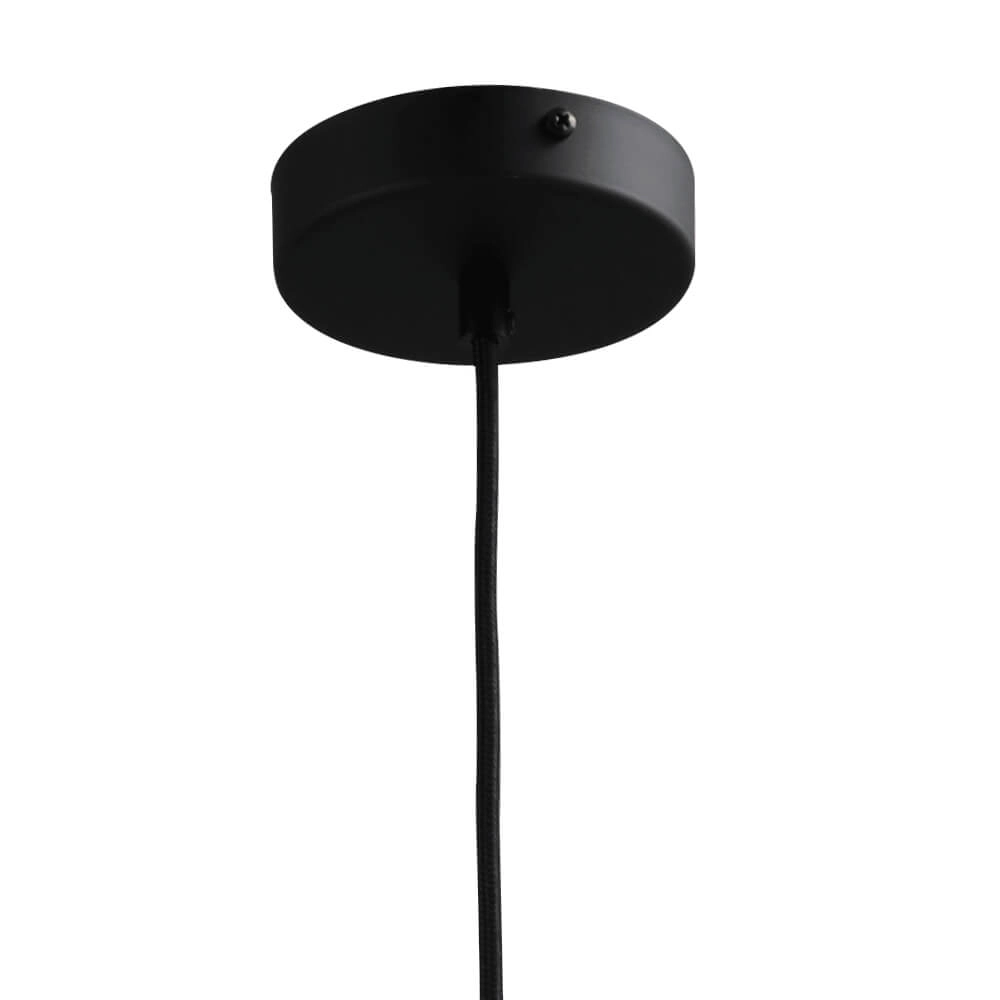 Lampe suspendue Ø 15cm Bella 2 Noir avec verre fumé Masterlight 8718121334271