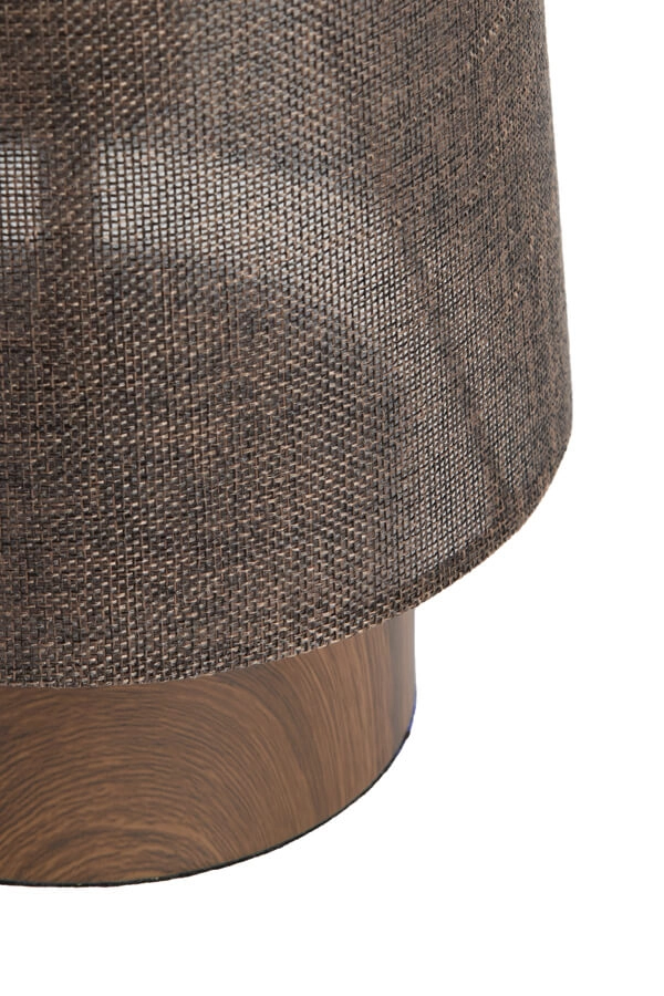 Lampe de table marron Howie bois Ø 15cm Light & Living 8717807759391