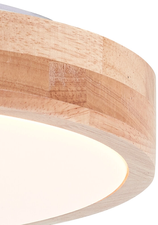 Plafonnier Slimline 34cm bois marron Brilliant 4004353392504