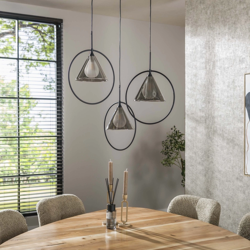 Lampe pendante à 3 lumières Conic pour la table ronde Lyora 8716803512016