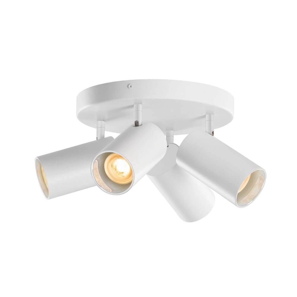 Spot en saillie 4 lumières Asto Tube blanc - 4x GU10 Spot en saillie 4 lumières Asto Tube blanc - 4x GU10