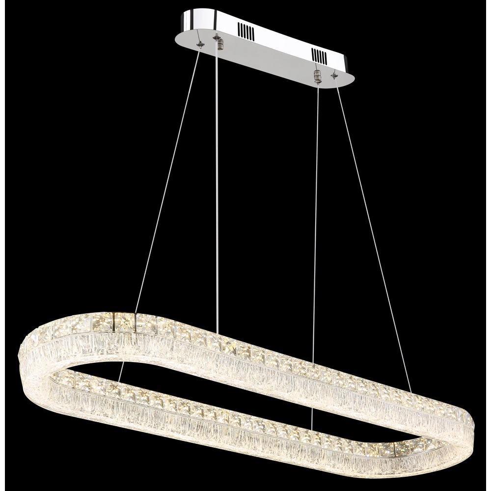 Lampe suspendue Laurel Chrome ovale Globo 9007371572779