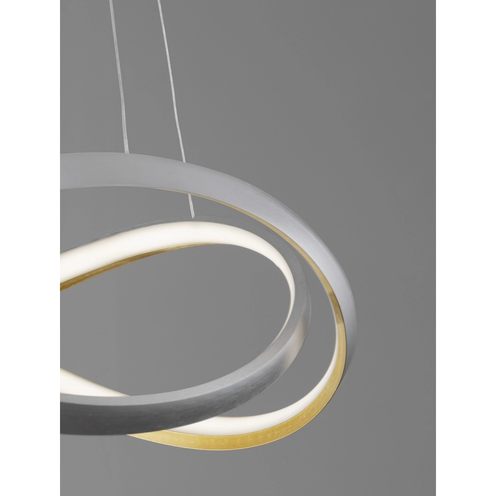 Suspension design Odrey gris argenté avec or Lyora 5212017444745