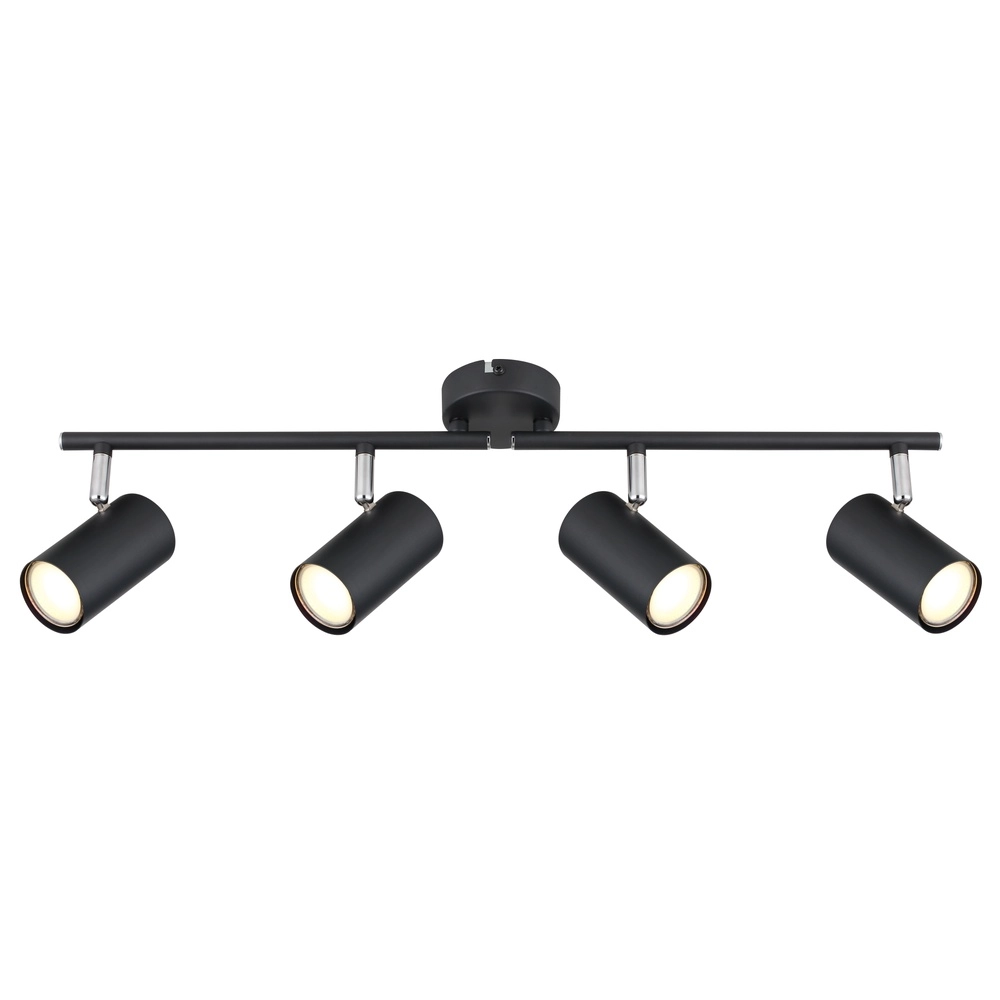 Lampe de plafond à 4 lumières Allvi Noir Globo 9007371451760