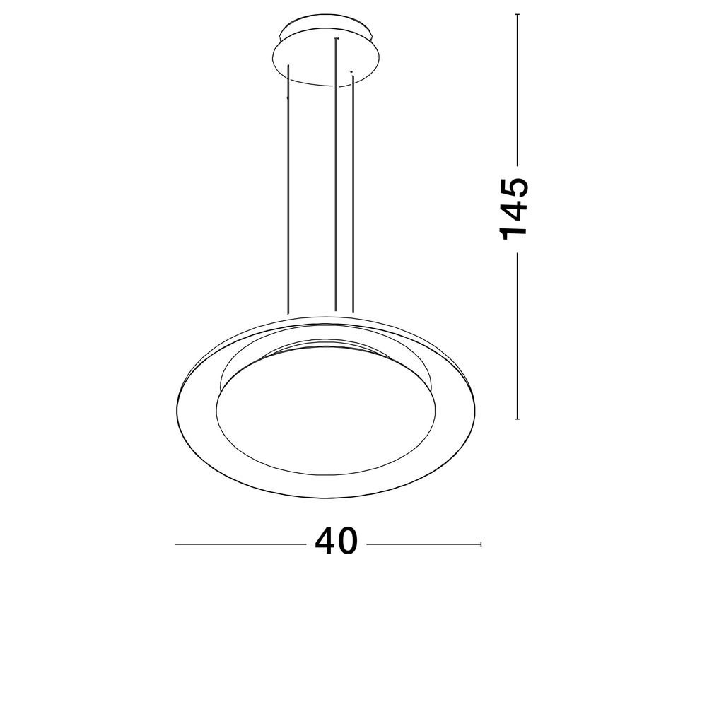 Suspension moderne Ormi Ø 40cm blanc Lyora 5212017463227