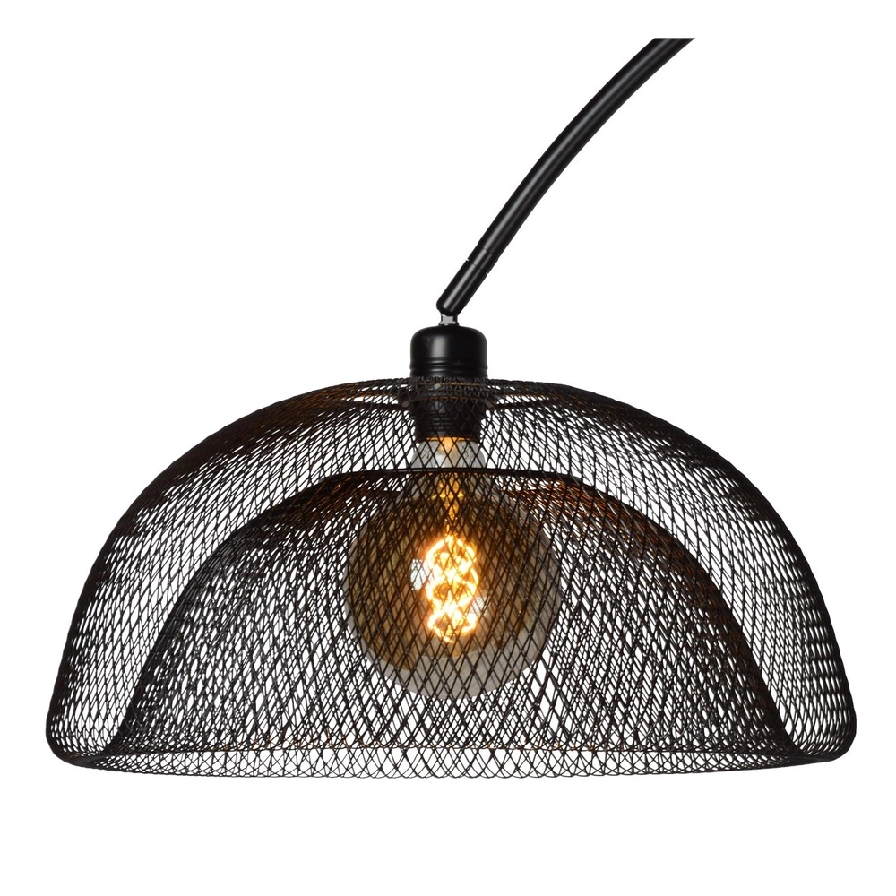 Lampe à arc maillée Mesh Noir Lucide 5411212302519