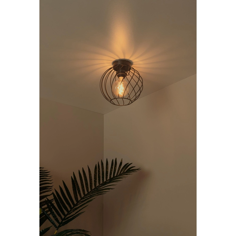 Lampe de plafond Danza noir Ø 25cm Lucide 5411212211477