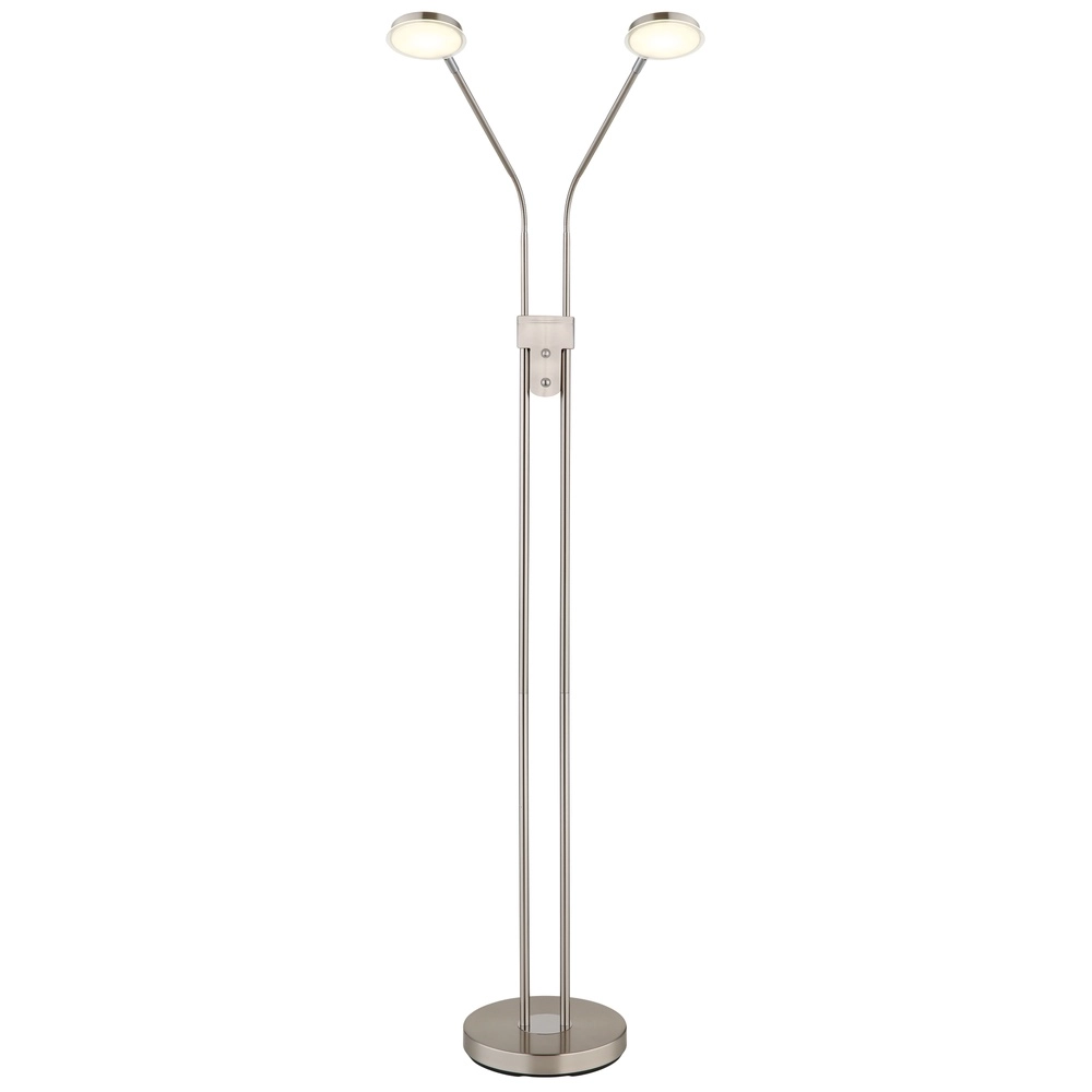 Lampe de lecture double Silvio nickel Globo 9007371592364