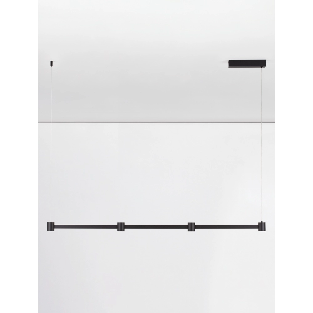 Suspension design Puize 4 lumières noir Lyora 5212017448583