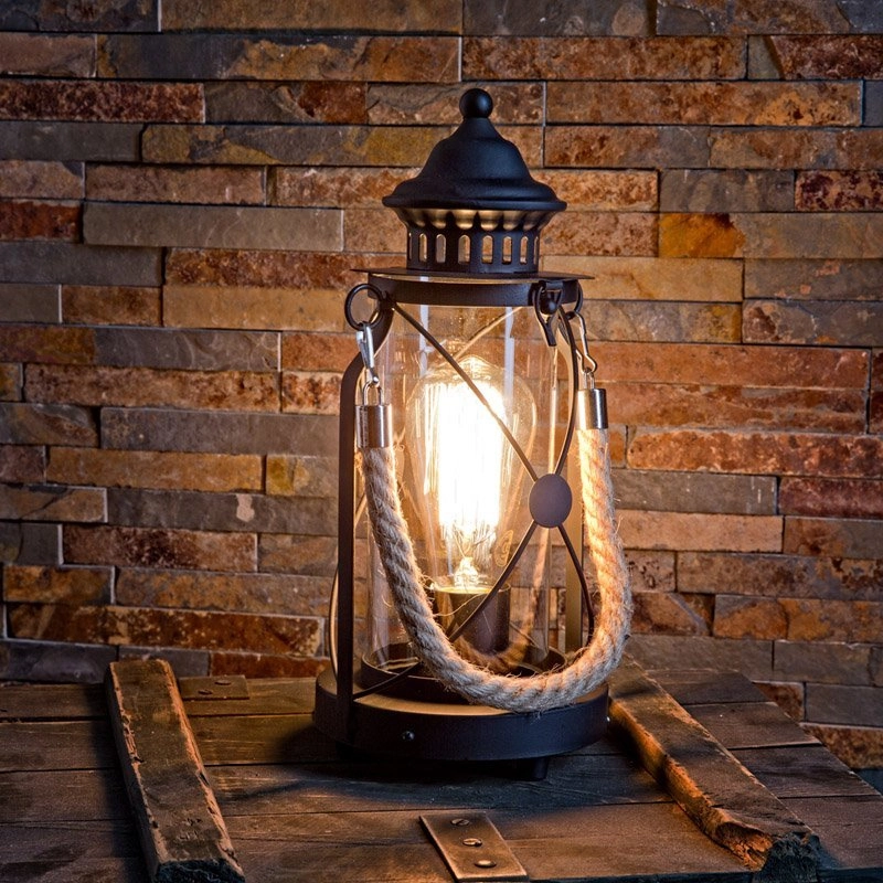 Lampe de table Bradford noir antique Eglo 9002759492830