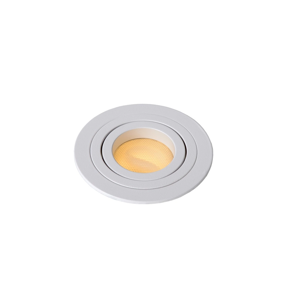 Projecteur encastré Tube blanc Ø 9,2 cm Lucide 5411212220875