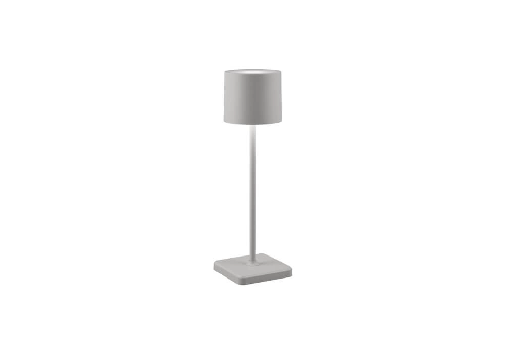 Lampe de table rechargeable Fernandez gris dehors Lampe de table rechargeable Fernandez gris dehors