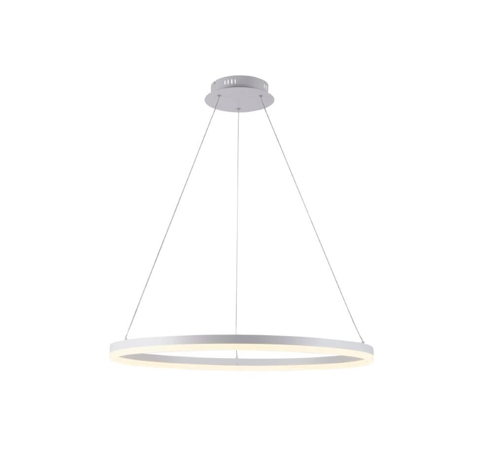 Lampe suspendue moderne Titus Ø 80cm blanc