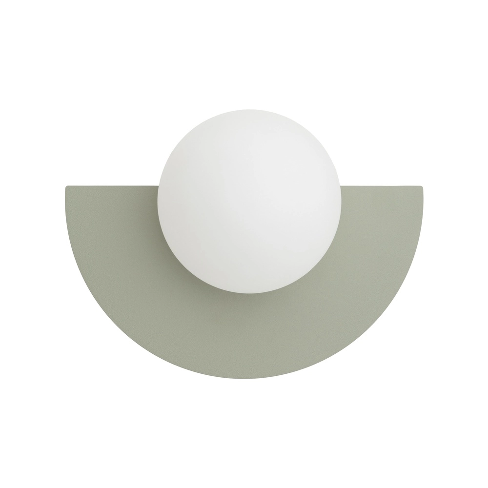 Demi-lampe murale Saturn Vert sauge